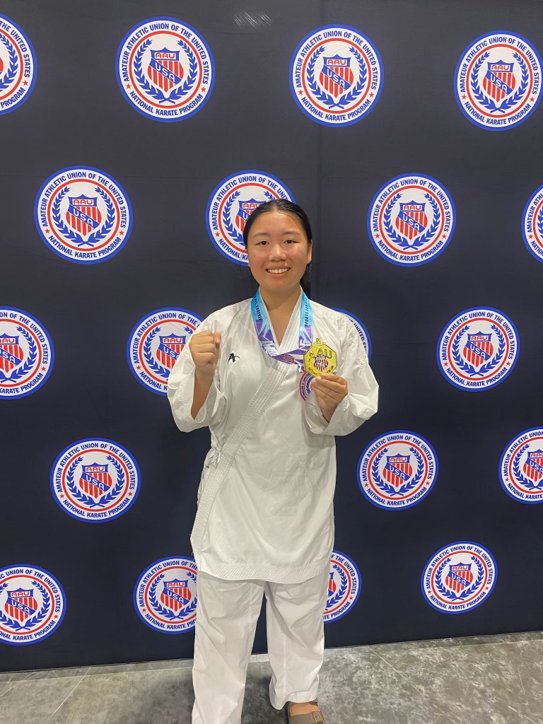 Sophia — Co-Founder, karate athlete with AAU gold medal